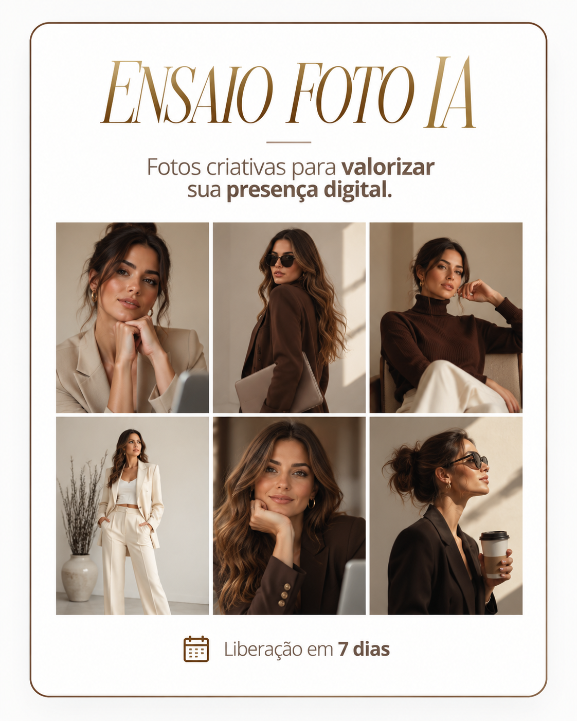 Ensaio fotográfico criado com IA