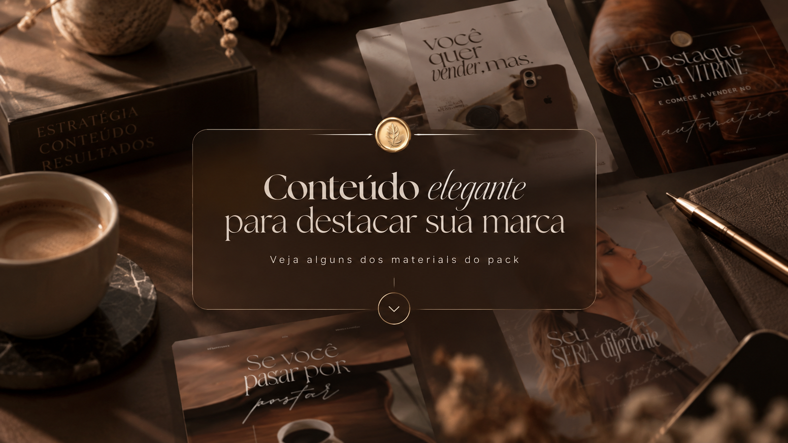 Composição premium de identidade visual