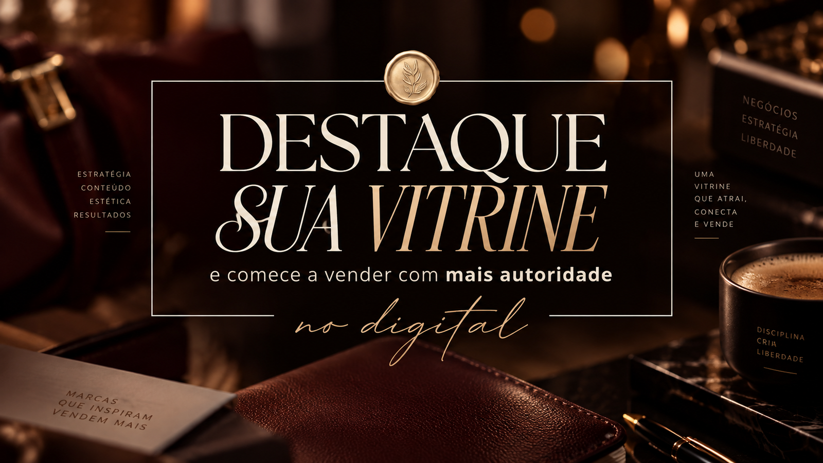 Vitrine digital com posts premium