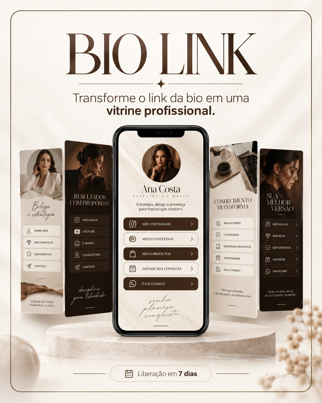Mockup de Bio Link