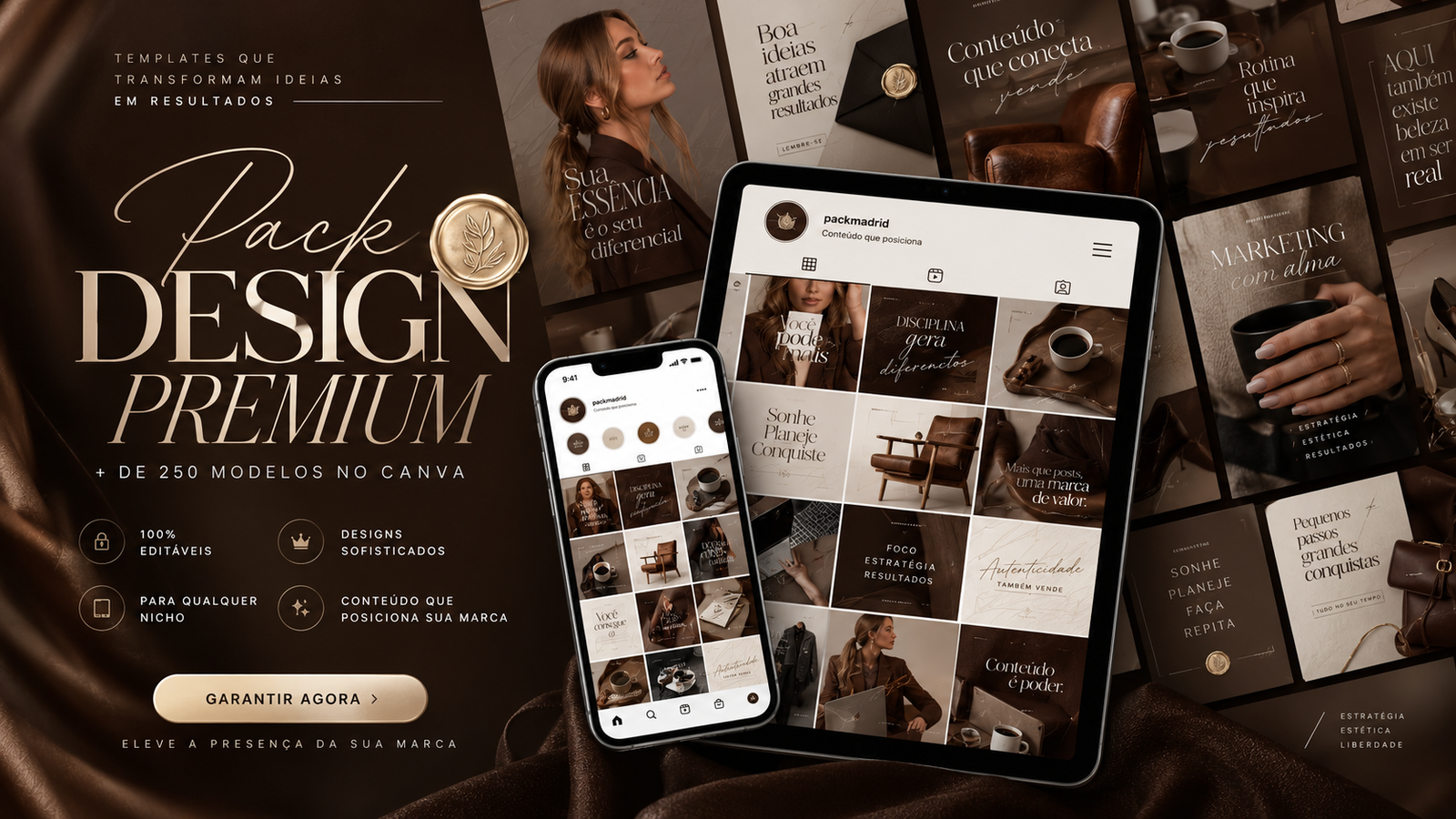Mockup geral do Pack Design Premium
